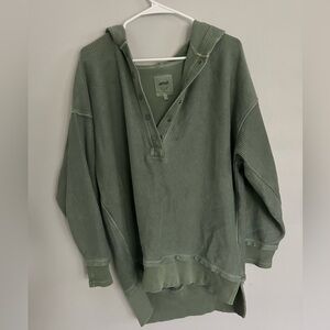 Aerie Sage Green Sweater Hoodie